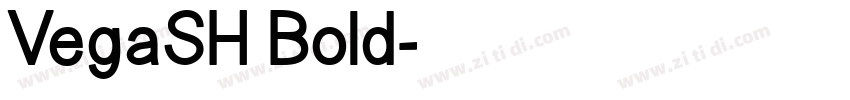 VegaSH Bold字体转换